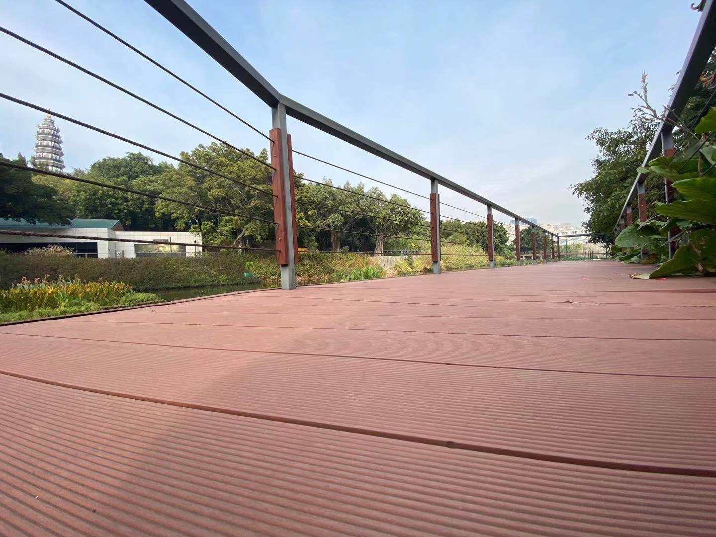 commercial solid composite decking boards