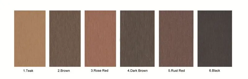 color sheet for composite wood pool decking