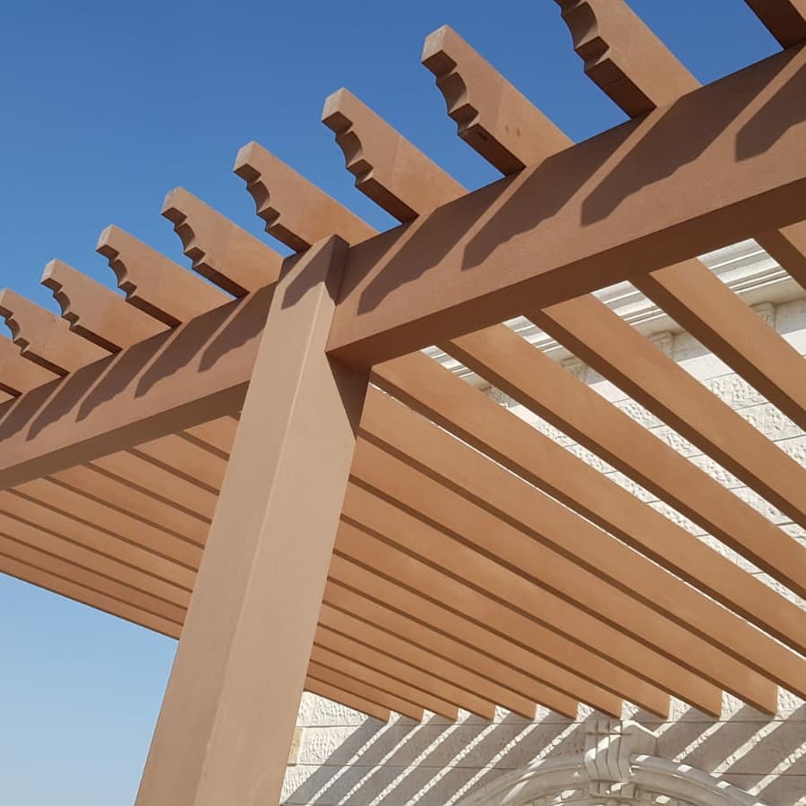 wood composite pergola