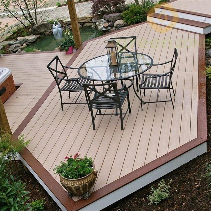 WPC Round Hole Hollow Exterior Flooring