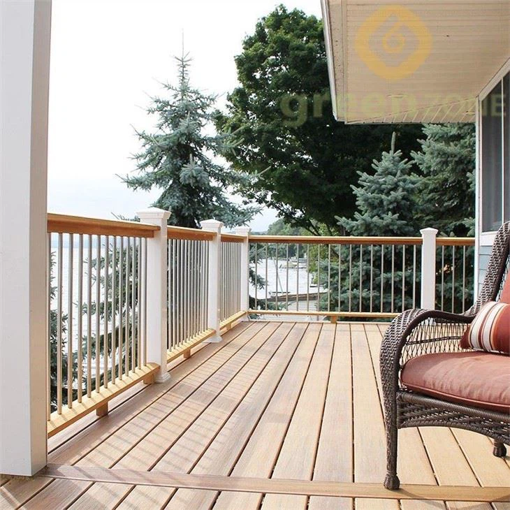 DEP14025R WPC Round Hole Hollow Exterior Flooring Features With Strong Rigidity