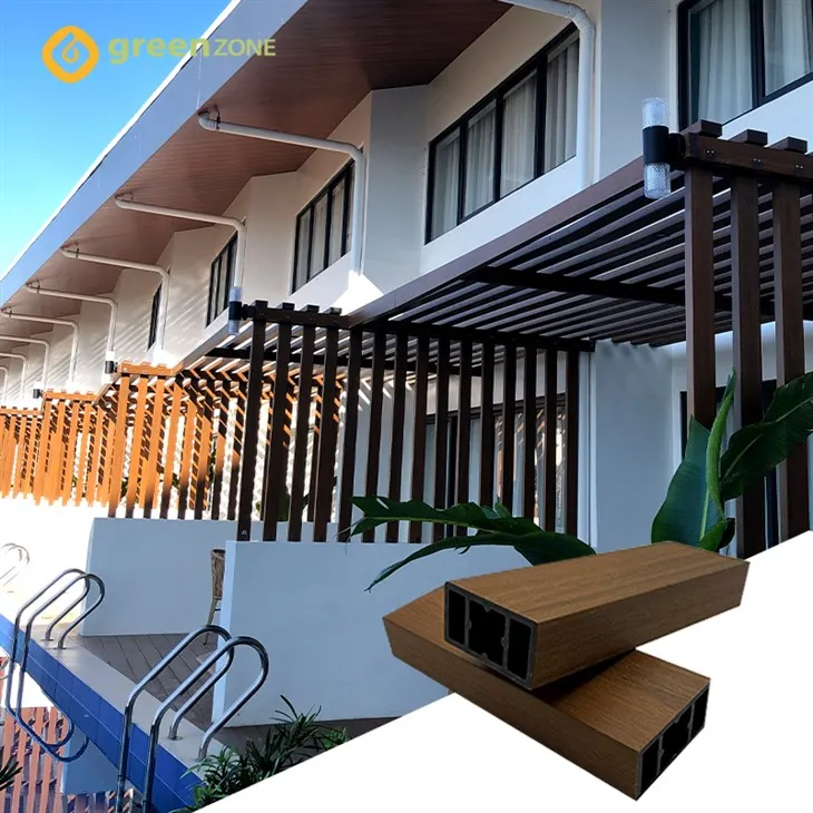 Outdoor Co-extrusion Hollow WPC Timber Tube